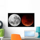 Composite Showing Moon before Wall Decal
