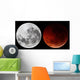 Composite Showing Moon before Wall Decal