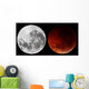 Composite Showing Moon before Wall Decal