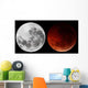 Composite Showing Moon before Wall Decal