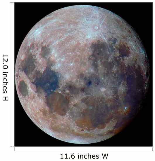 True Colors Moon during Wall Decal