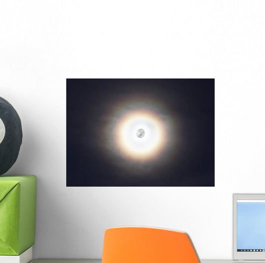 Bright Halo around Full Wall Decal