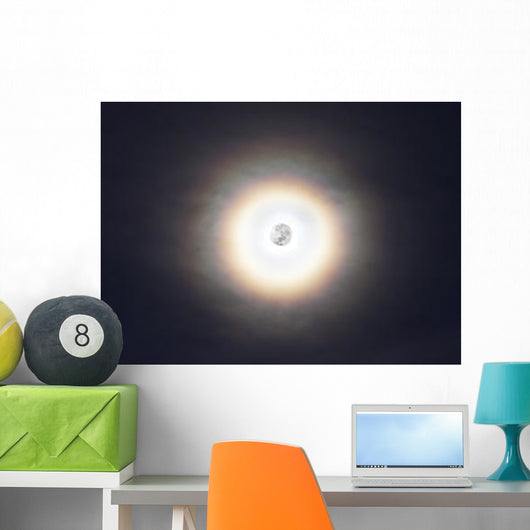 Bright Halo around Full Wall Decal