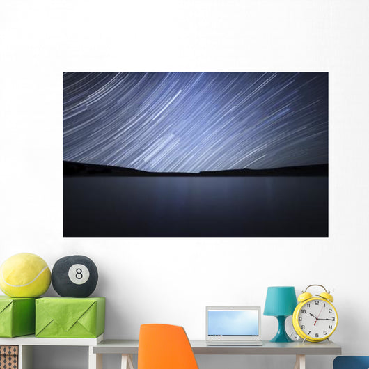 Star Trails Celestial Equator Wall Decal