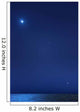 Conjunction Moon Jupiter Mars Wall Decal