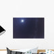 Moon and Milky Way Wall Decal