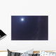 Moon and Milky Way Wall Decal