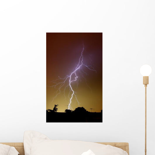 Bright Bolt Lightning Suburbs Wall Decal