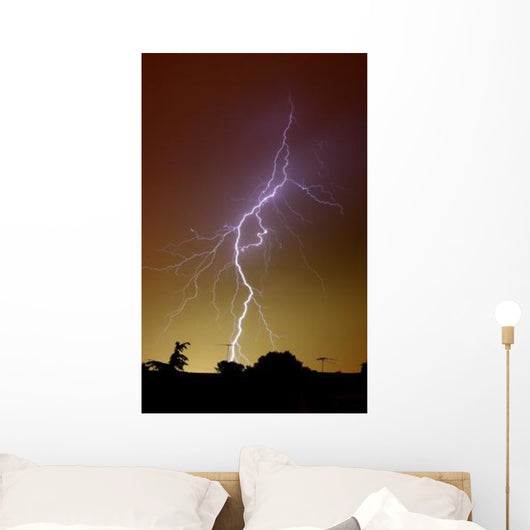 Bright Bolt Lightning Suburbs Wall Decal