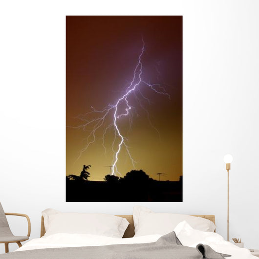 Bright Bolt Lightning Suburbs Wall Decal