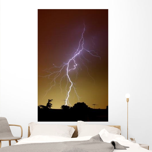 Bright Bolt Lightning Suburbs Wall Decal