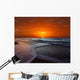 Two Crossing Waves Sunrise Wall Decal