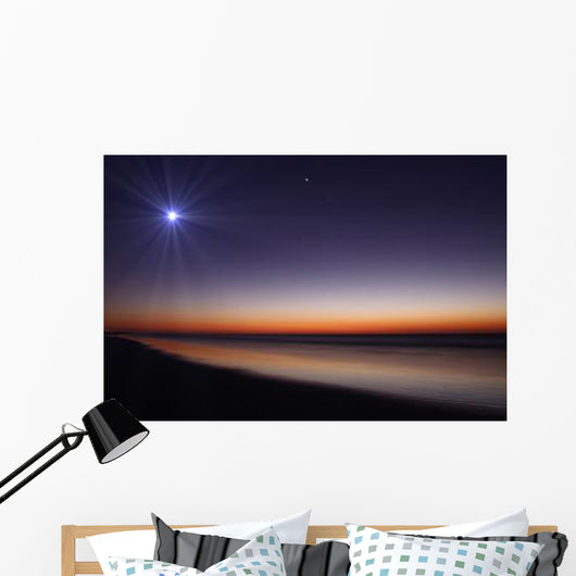 Moon and Venus Twilight Wall Decal