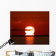 Omega-shaped Sunrise above Water Wall Decal