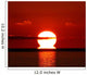 Omega-shaped Sunrise above Water Wall Decal