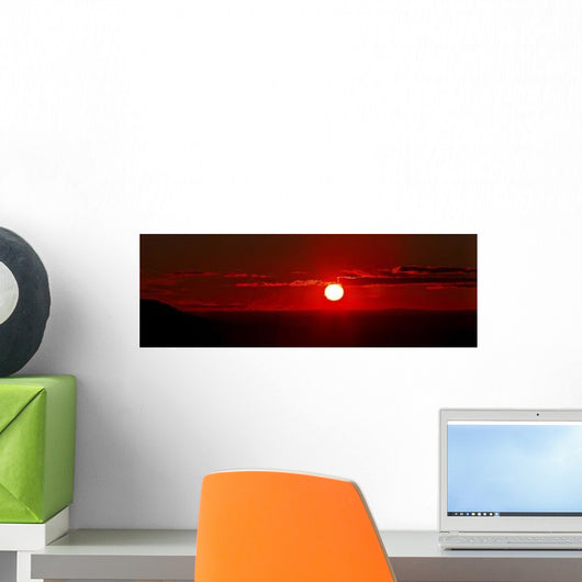 Panoramic Image Where Clouds Wall Decal