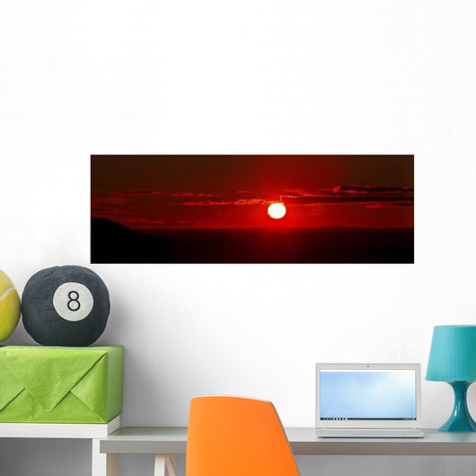 Panoramic Image Where Clouds Wall Decal