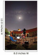 Astrophotography Setup with Moon Wall Decal