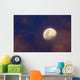 Moon between Colorful Clouds Wall Decal