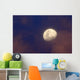 Moon between Colorful Clouds Wall Decal