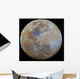 Almost Full Moon Color Wall Decal