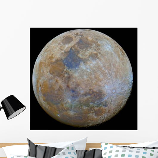 Almost Full Moon Color Wall Decal
