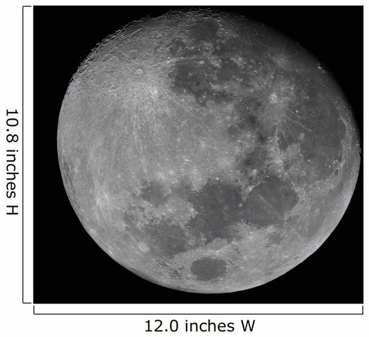 Waxing Gibbous Moon High Wall Decal
