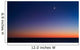 Moon Venus and Regulus Wall Decal