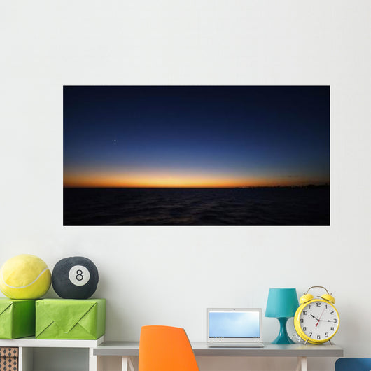 Moon and Venus Conjunction Wall Decal Design 1