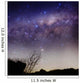Milky Way above Rural Wall Decal Design 2
