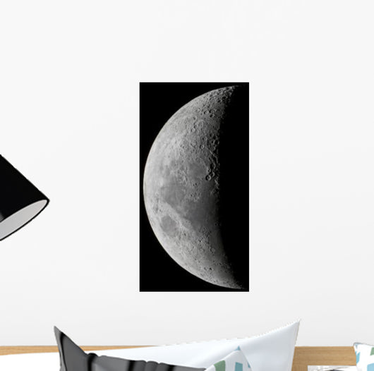 Waxing Crescent Moon High Wall Decal Design 2