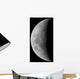 Waxing Crescent Moon High Wall Decal Design 2