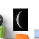 Waxing Crescent Moon High Wall Decal Design 1