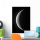 Waxing Crescent Moon High Wall Decal Design 1