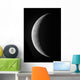 Waxing Crescent Moon High Wall Decal Design 1