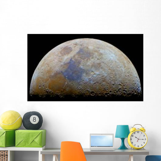 Moon with Transient Lunar-x Wall Decal
