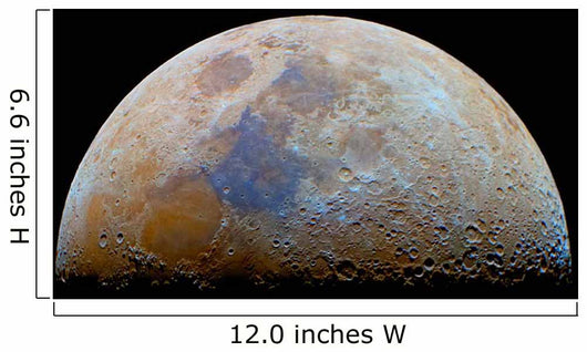 Moon with Transient Lunar-x Wall Decal