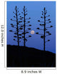 Moon Rising between Agave Wall Decal
