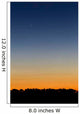 Comet Panstarrs Twilight Buenos Wall Decal