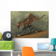 Concavenator Kills Young Iguanodon Wall Decal