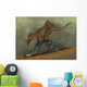 Concavenator Kills Young Iguanodon Wall Decal