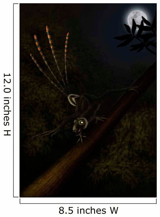 Epidexipteryx Reacts Aggressively Prehistoric Wall Decal