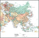 Map of Asia Wall Mural