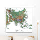 Map of Asia Wall Mural