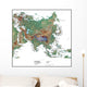 Map of Asia Wall Mural