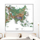 Map of Asia Wall Mural