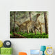 Pair Iguanodon Bernissartensis Grazing Wall Decal