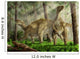 Pair Iguanodon Bernissartensis Grazing Wall Decal