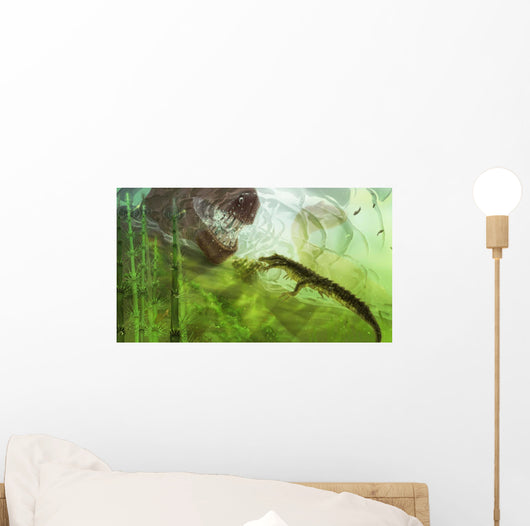 Curious Koumpiodontosuchus Eyes Neovenator Wall Decal