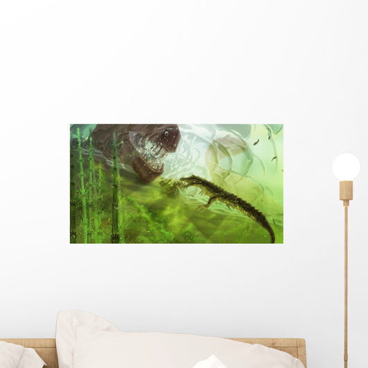 Curious Koumpiodontosuchus Eyes Neovenator Wall Decal